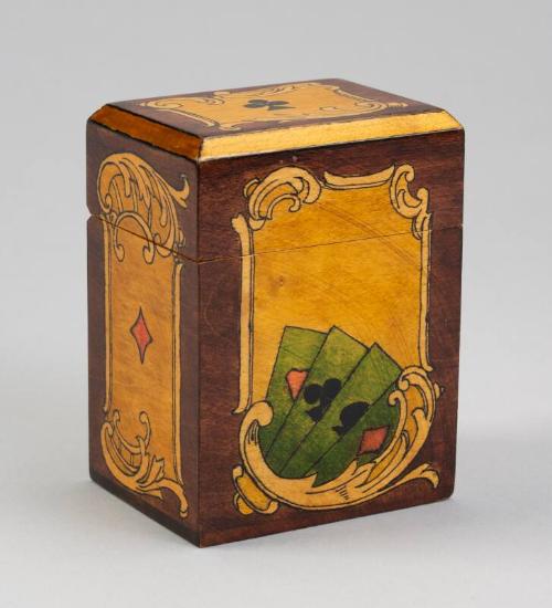 Treen Playing Card Box