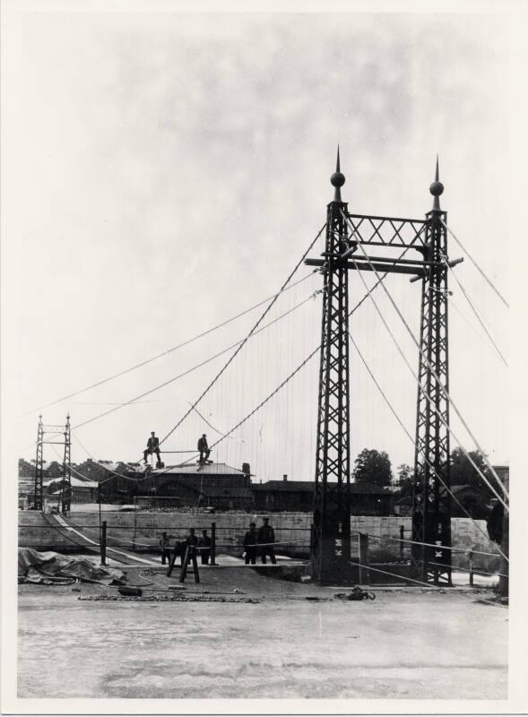 Bridge Erection, River Narva, Estonia