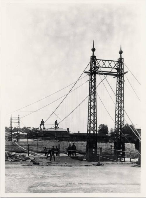 Bridge Erection, River Narva, Estonia