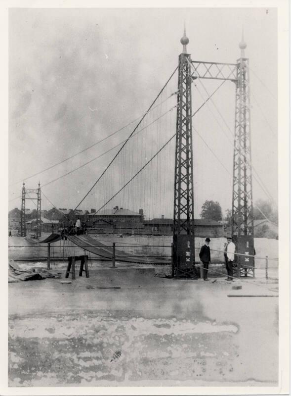 Bridge Erection, River Narva, Estonia