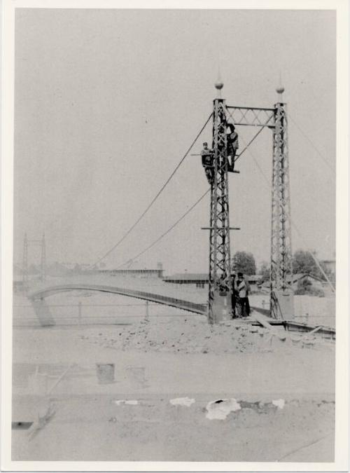 Bridge Erection, River Narva, Estonia