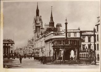 Black and white photograph Showing Castle Street