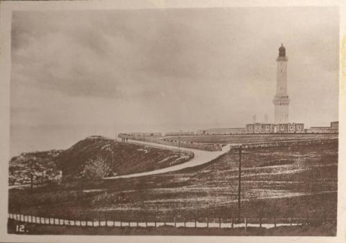 Black and white photograph Showing Girdlenss Lighthouse