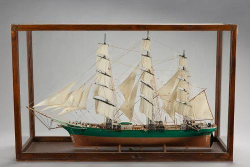 model of the sailing ship 'Thermopylae' made by Mr Ross