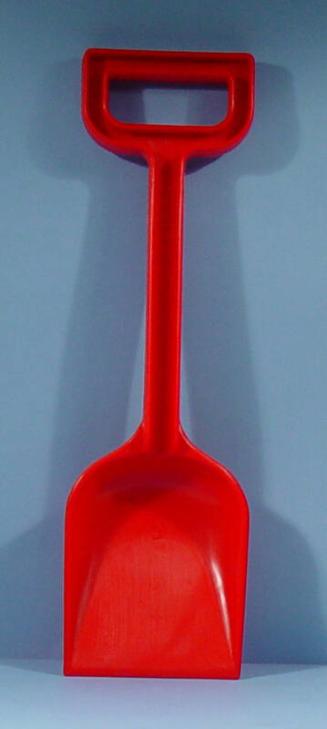 Red Moulded Plastic Seaside Spade