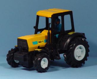 Friction Drive Yellow Tractor With Driver