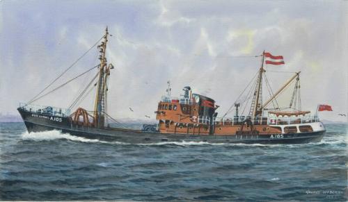 Watercolour and Ink Painting of BEN SCREEL A105