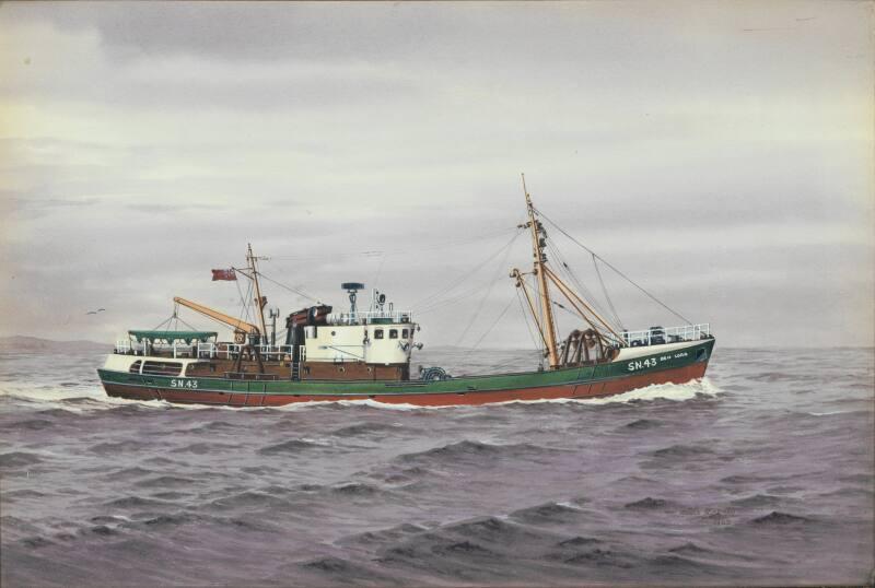 Watercolour and Ink Painting of BEN LORA SN43