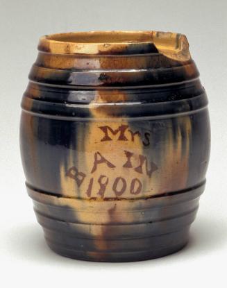 Dabware Barrel:Mrs Bain 1900 by Seaton Pottery 