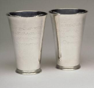 Two Silver Communion Beakers for Nigg Church by George Walker