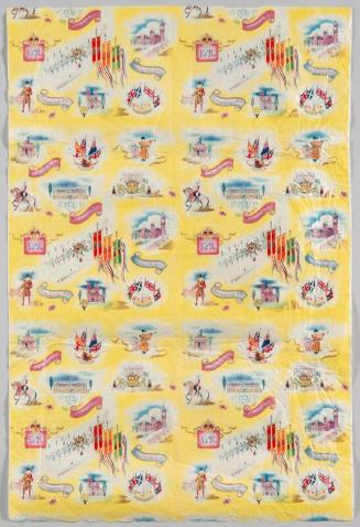 Commemorative Wrapping Paper for Coronation of HM Queen Elizabeth II