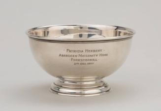 Quaich presented to Jessie Herbert on the birth of her daughter Patricia
