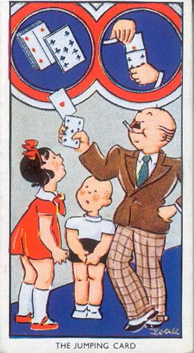 Carreras Ltd Cigarette Cards: Amusing Tricks And How To Do Them Series - No. 9 The Jumping Card