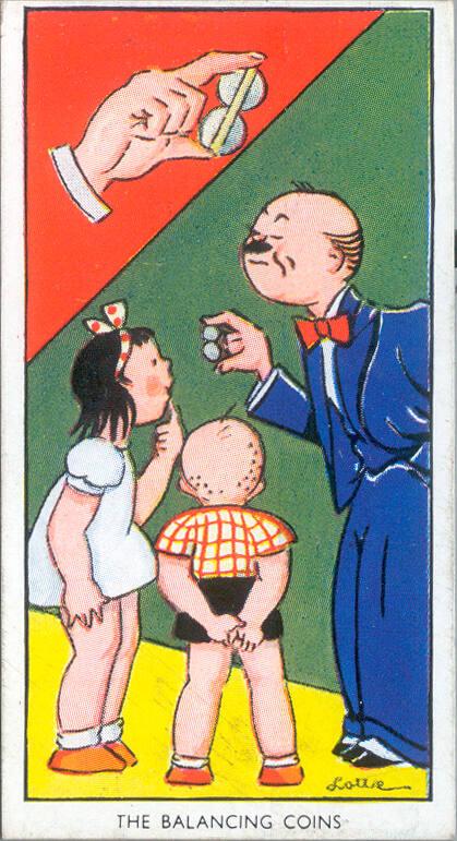 Carreras Ltd Cigarette Cards: Amusing Tricks And How To Do Them Series - No. 18 The Balancing C…