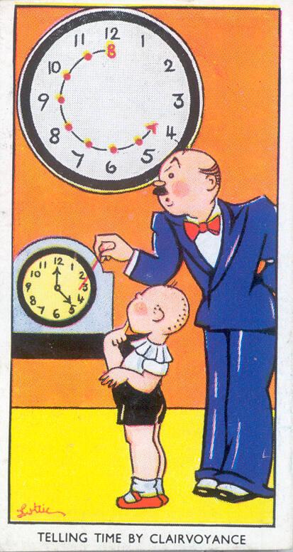 Carreras Ltd Cigarette Cards: Amusing Tricks And How To Do Them Series - No. 22 Telling Time By…