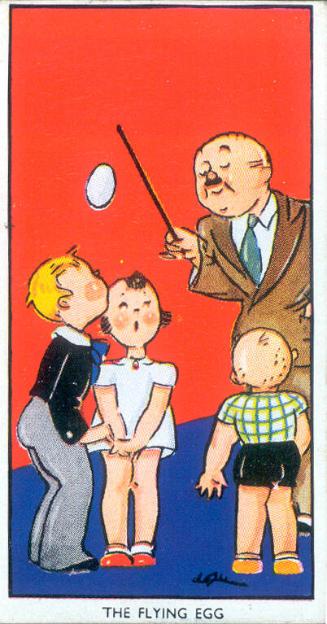 Carreras Ltd Cigarette Cards: Amusing Tricks And How To Do Them Series - No. 32 The Flying Egg 