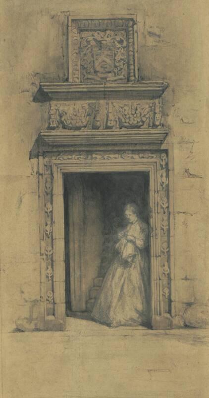 Woman Sewing in a Doorway (Victoria Lodging House Guestrow)