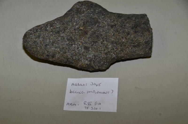 Stone Object Possibly Digging Implement