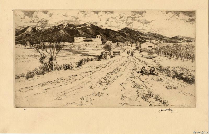 Ranchos De Taos-Mh 284 by James McBey