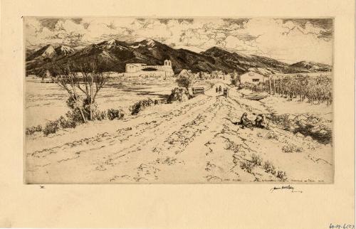 Ranchos De Taos-Mh 284 by James McBey