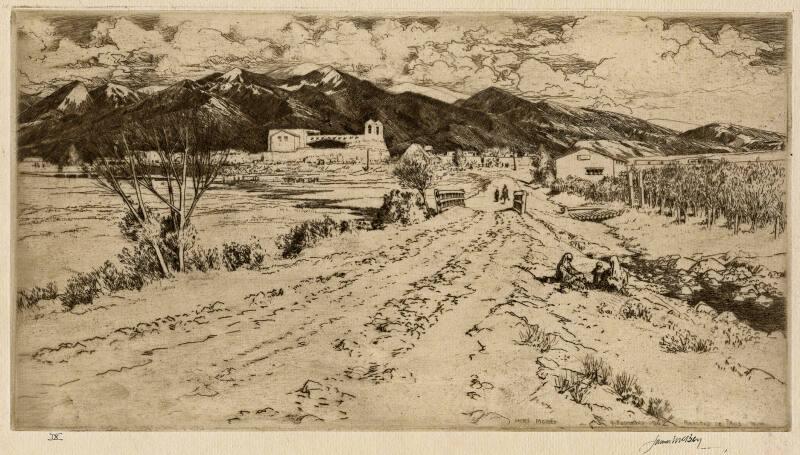 Ranchos De Taos-Mh 284 by James McBey