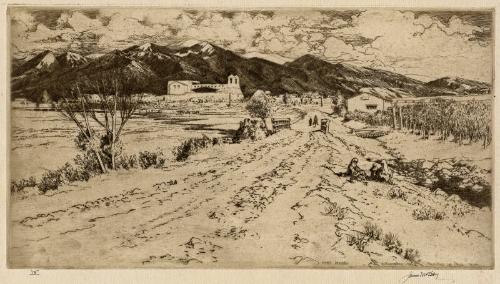 Ranchos De Taos-Mh 284 by James McBey