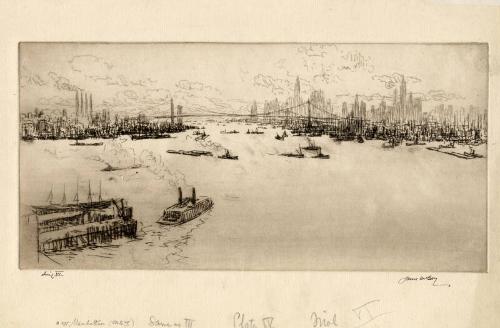 Manhattan No 1(Mh 275) by James McBey