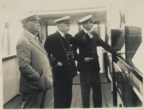 15. Sir Robert Williams Bt Captain W.F. Stanley and Prince Arthur on bridge Carnarvon Castle