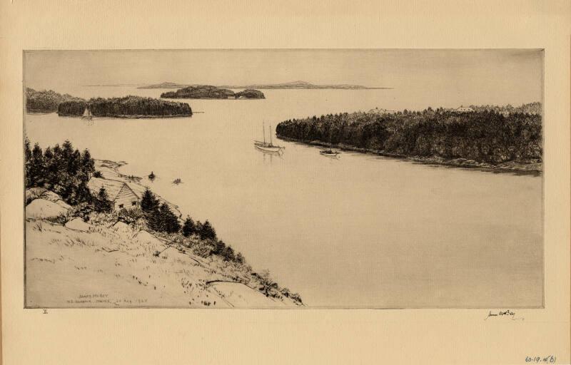 North East Harbour, Maine(Mh 282) by James McBey