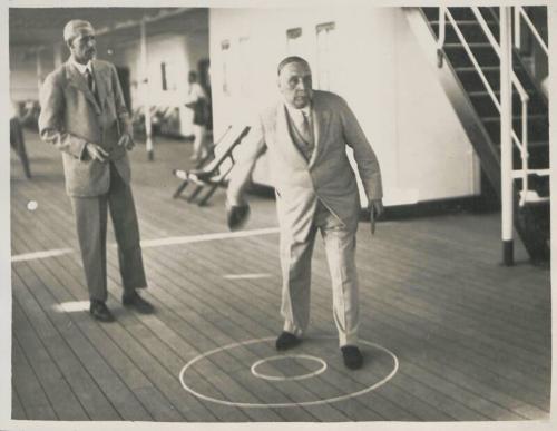 21. Sir Robert Williams Bt at deck quoits C.Cle