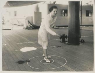 23. Miss Greenwood at deck quoits