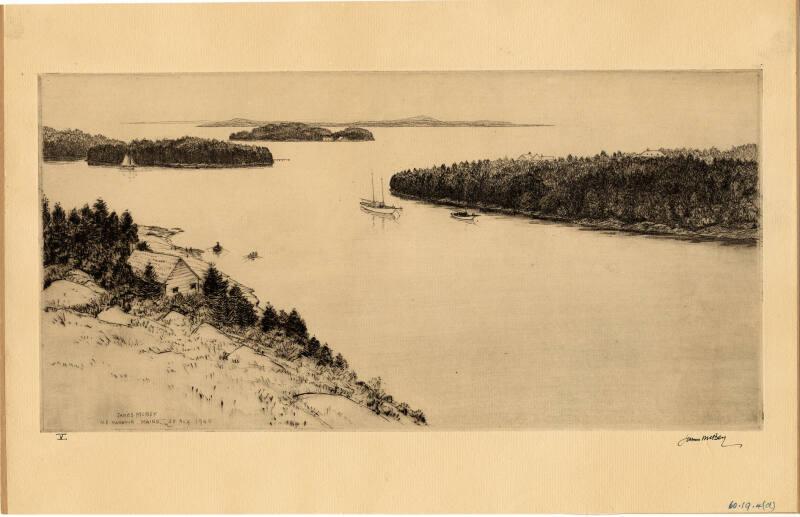 North East Harbour, Maine(Mh 282) by James McBey