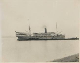 36. The Portuguese SS Angola alongside the Ry Jetty in Lobito Bay