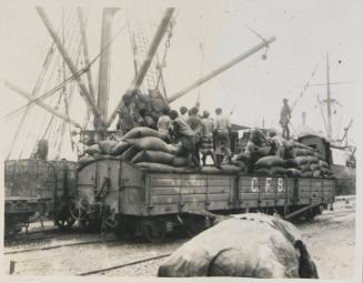 50. Loading Mealies at main wharf