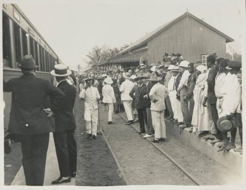 54. Scene at Lobito Station on departure of the Special