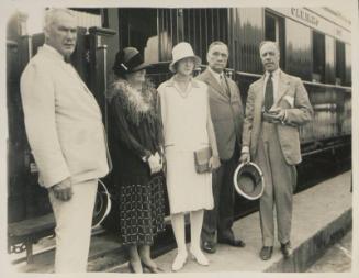 55a. L to R Mr T.B. Davis, Sir Robert Williams Bt and Count [Larradio]