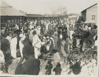 56. Animated scene at Benguela Station on arrival of the 'Special'