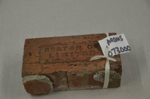 Brick from Seaton Brick and Tile Works