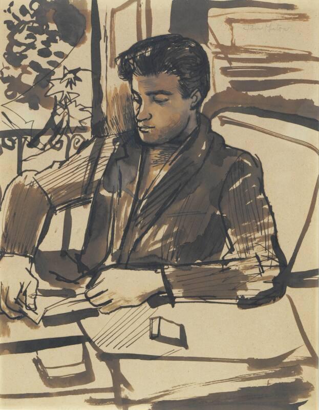Young Man Reading - Portrait of Robert MacBryde