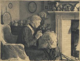 Lady Making Lace