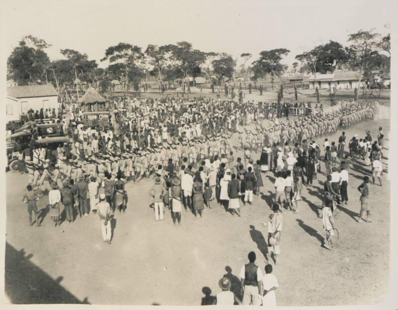 98. Native Guard of Honour at Vila [Luso]