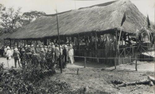 Grass Shelter at LUAU where the Banquet was held after Opening