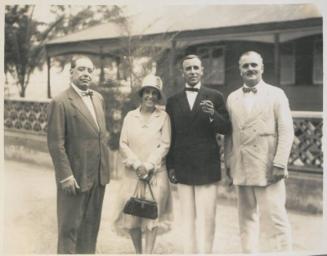 122. L to R: Com. Machado, Mrs Chaves, Mr Chaves, Col. Greenwood