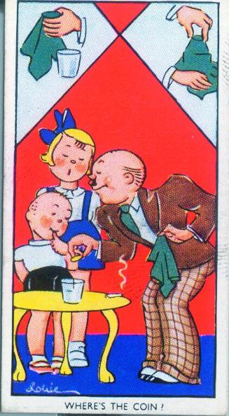 Carreras Ltd Cigarette Cards: Amusing Tricks And How To Do Them Series - No. 7 Where's The Coin…