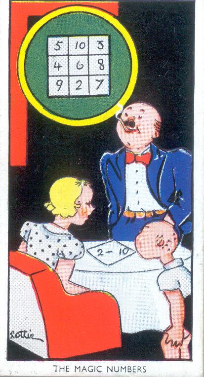 Carreras Ltd Cigarette Cards: Amusing Tricks And How To Do Them Series - No. 42 The Magic Numbe…