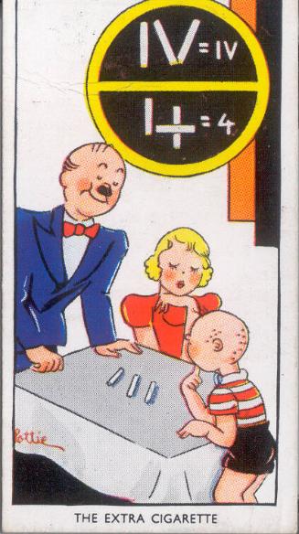 Carreras Ltd Cigarette Cards: Amusing Tricks And How To Do Them Series - No. 50 The Extra Cigar…