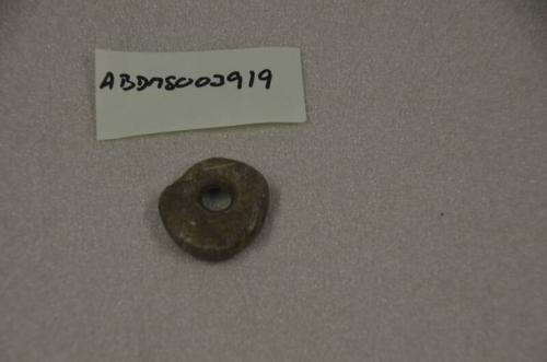 Pierced Stone Disc Possibly Spindle Whorl