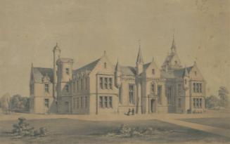 Lithograph Of Aberdeen Grammar School