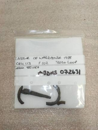 Castle of Wardhouse Iron fragments, possibly rod and loop