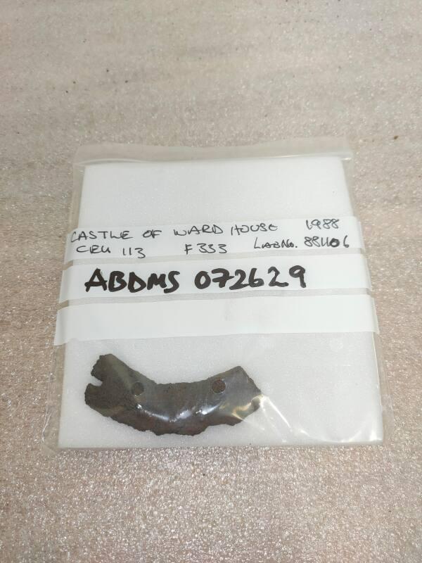 Castle of Wardhouse Iron horseshoe fragment